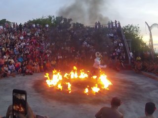 The fire dance at Uluwatu