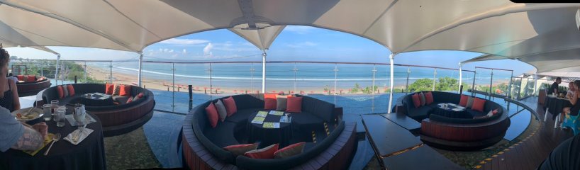 Breakfast on the rooftop in Seminyak