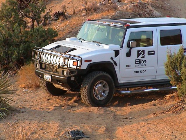 Elite Land Tours Hummer in the desert
