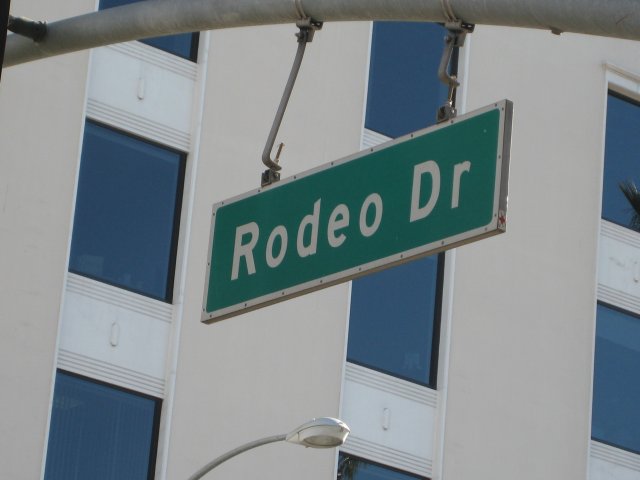 Rodeo Drive sign, Beverly Hills