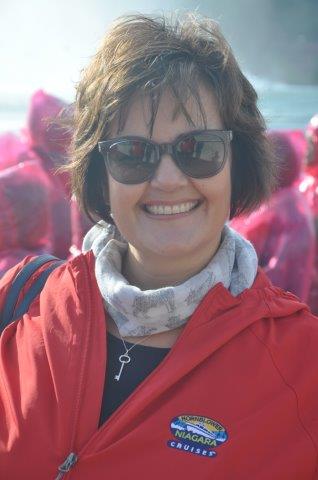 Walking to the boat dock at Niagara Falls