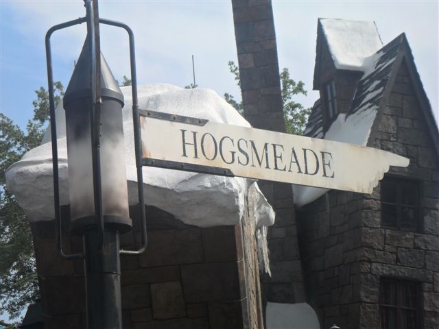 Hogsmeade street sign