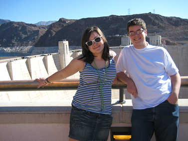 Sian and Anthony at Hoover Dam