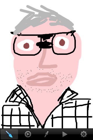 Anthony's self-portrait on iPod Touch