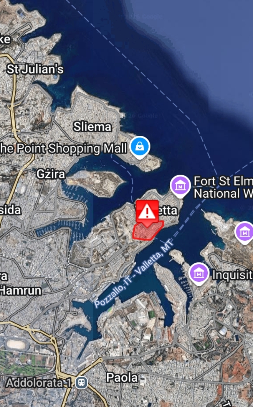 Map of Malta locations