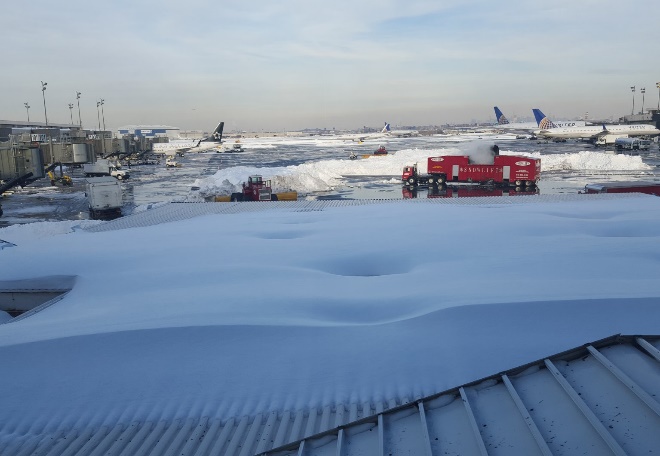 Waiting at the airport for the delayed flight