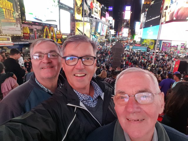 Times Square on a Sunday evening