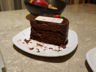 Chocolate cake in our room