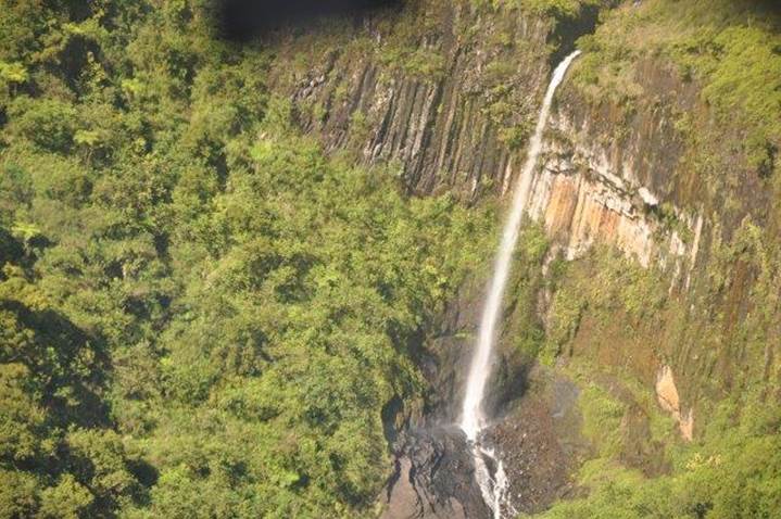 Aerial view of Kauai from the helicopter