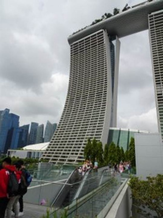 Gardens by the Bay and the coastline