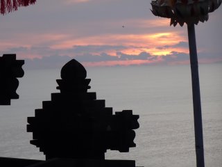 Sunset at Uluwatu temple
