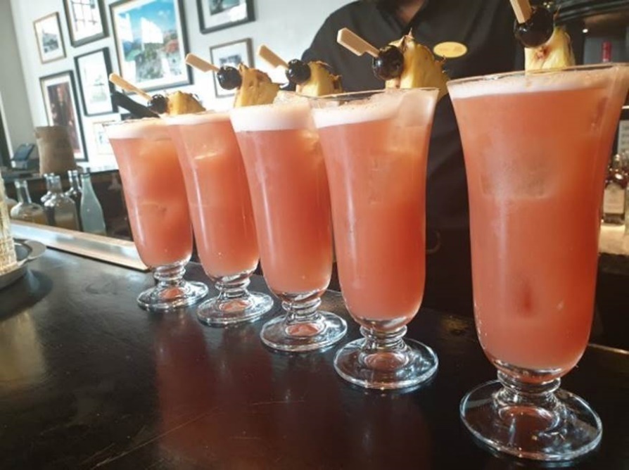 Singapore Slings lined up