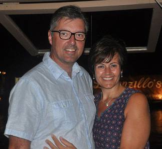 Jeff and Caroline on their final night out