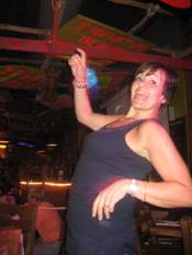 Caroline dancing at Senor Frogs