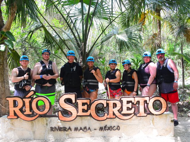 Our group at Rio Secreto