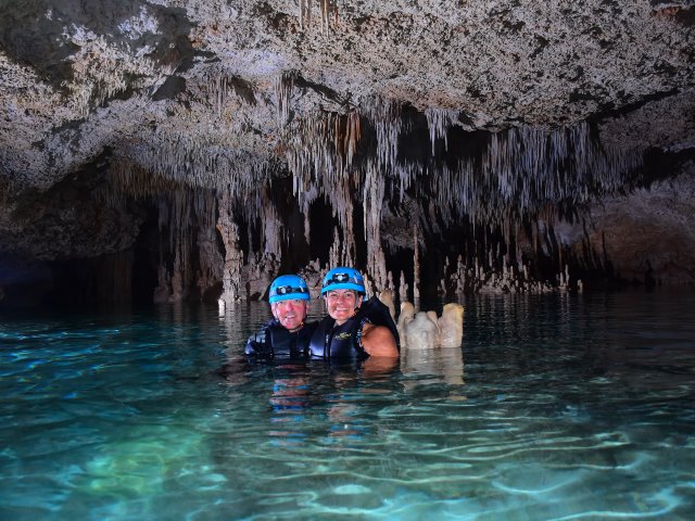 Deep in the cave system