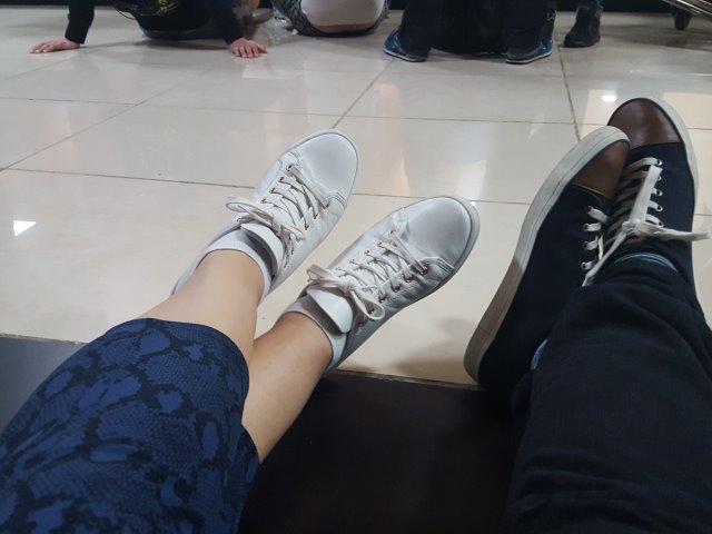 Waiting for bags at Varadero airport