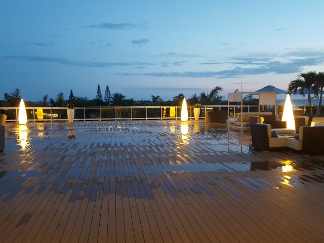 Skies clear in the evening