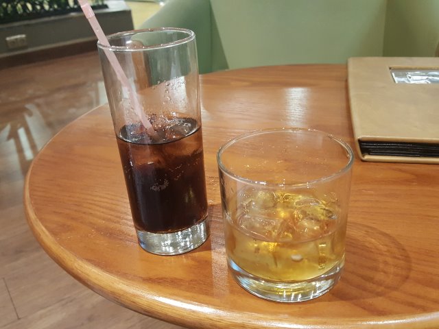 Drinks at the hotel bar in Havana