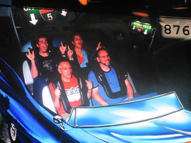 On-ride photo from Rock 'n' Roller Coaster