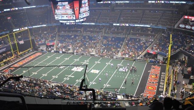 Indoor American football game