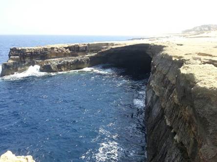 Typical coastline of Gozo
