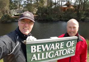 On the golf course at Hilton Head