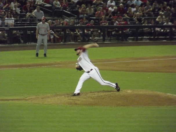 Inside the air-conditioned baseball stadium