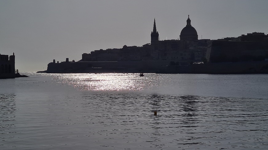 A pastizzi after the long walk in Valletta