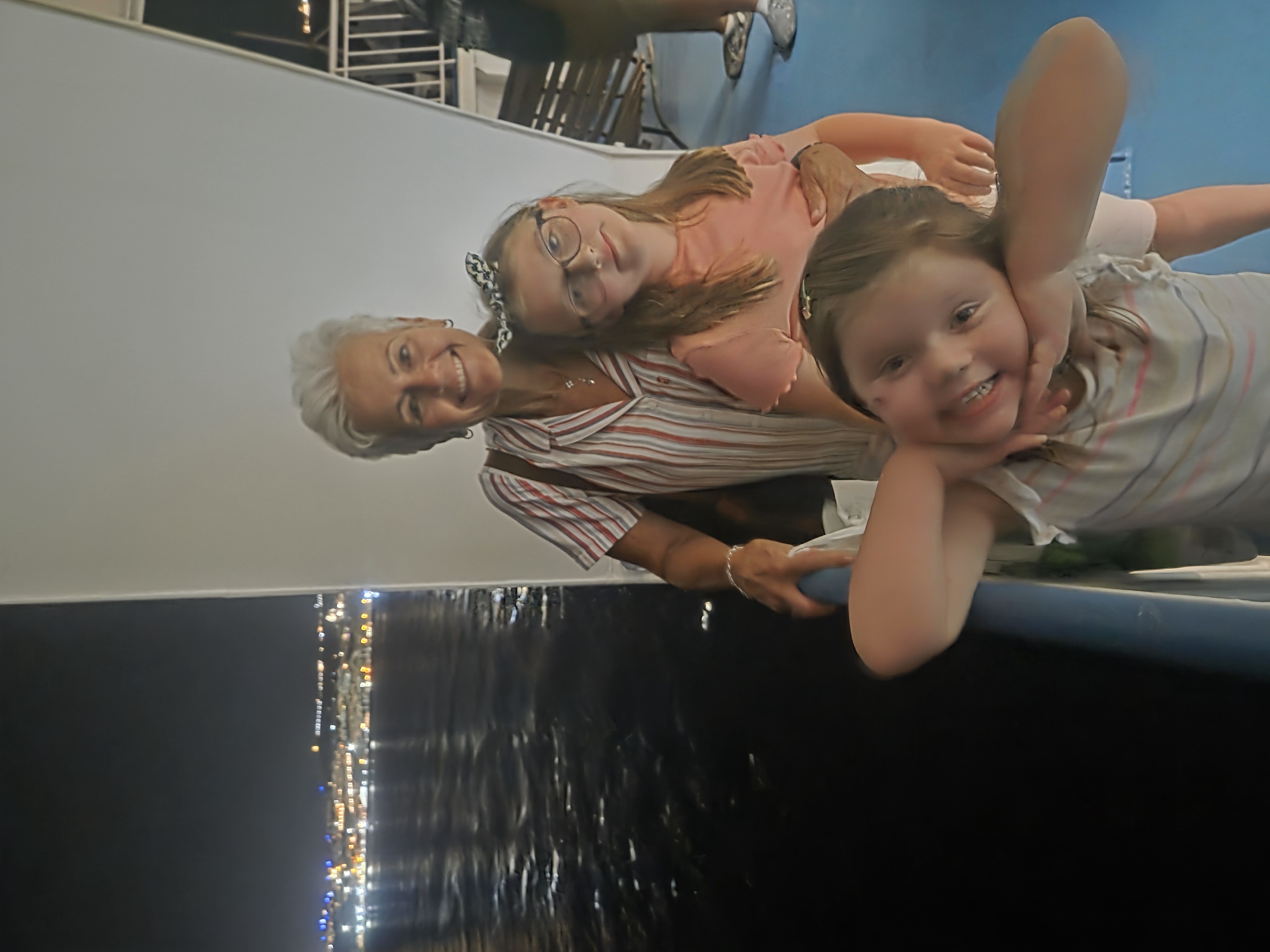 on the ferry home