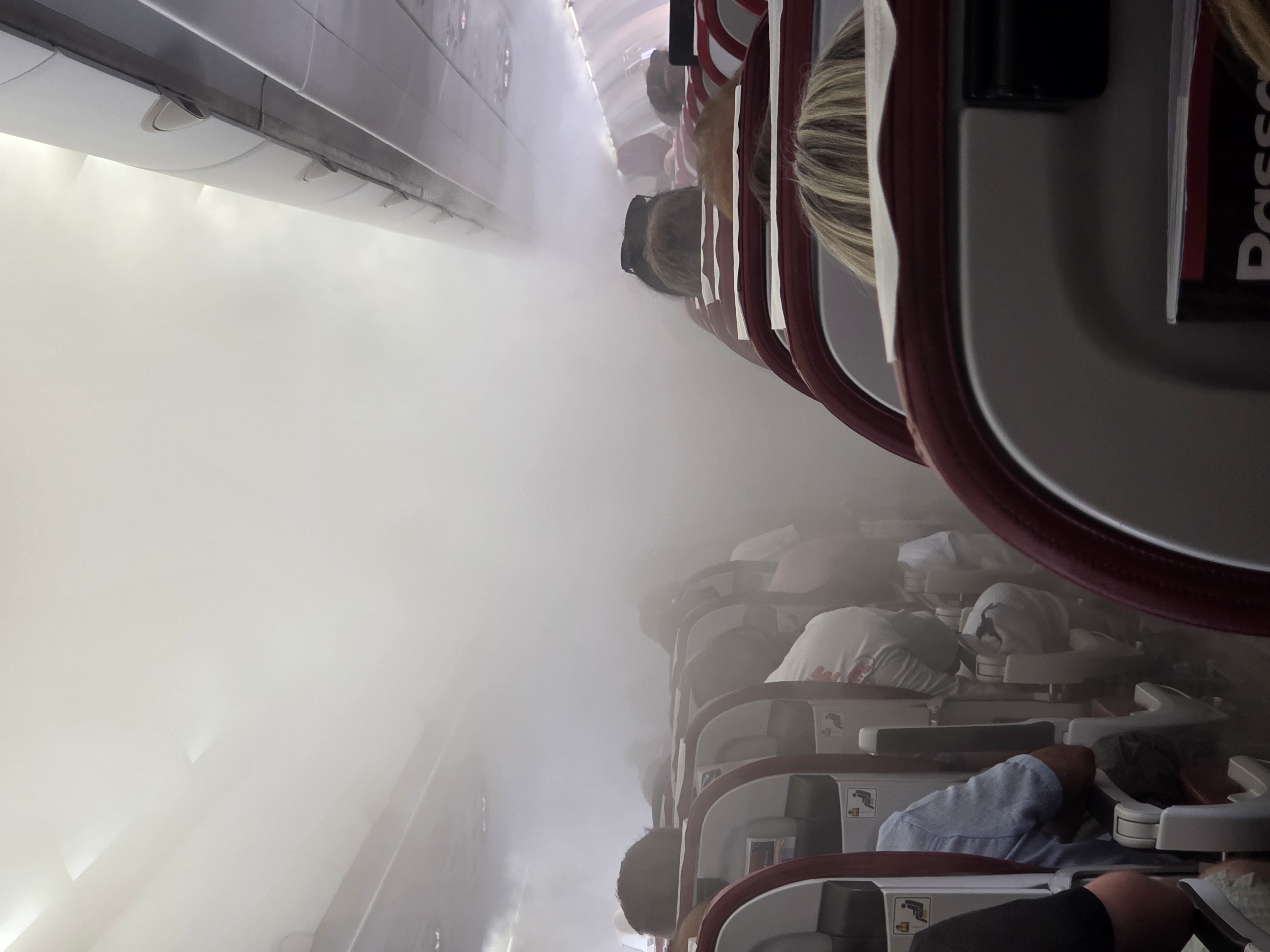 Fog on plane