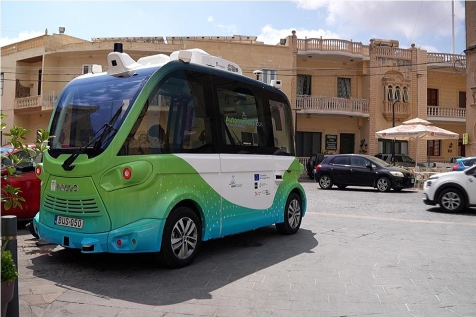 Autonomous bus in Gozo