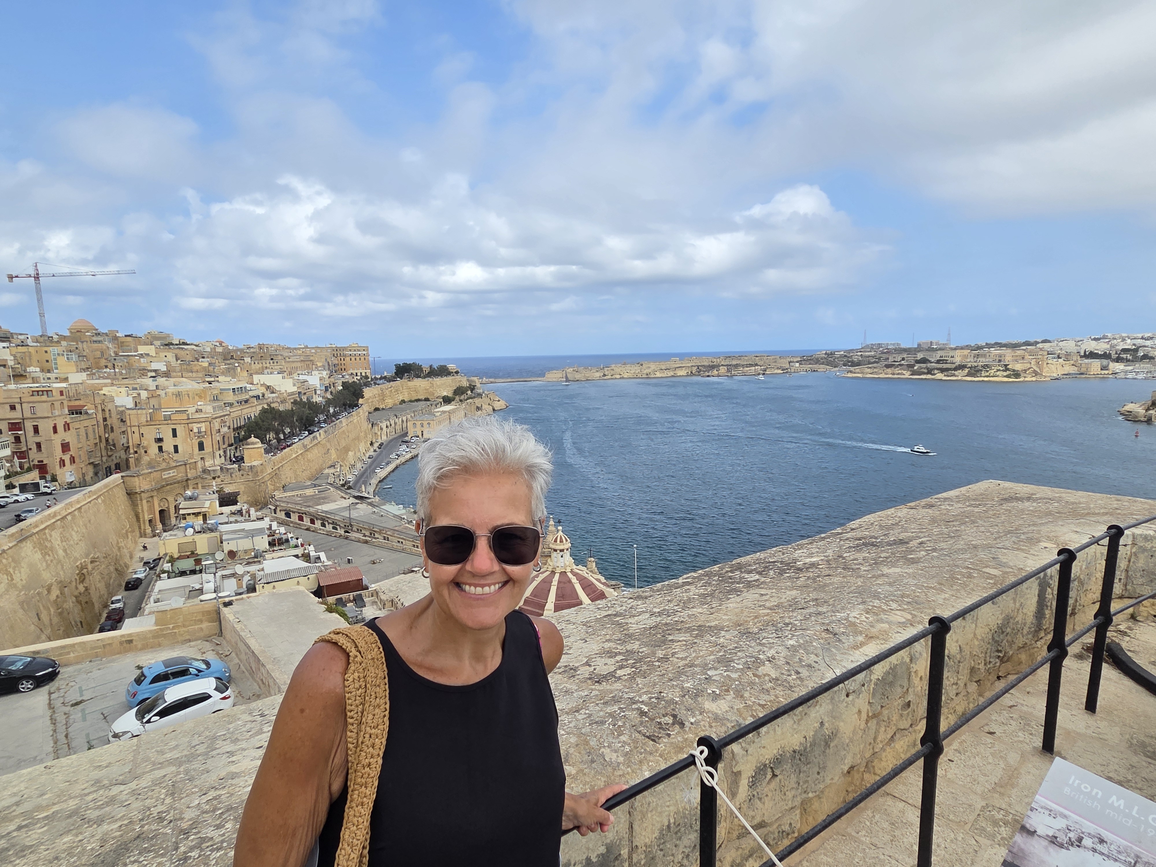 Caroline at the harbour