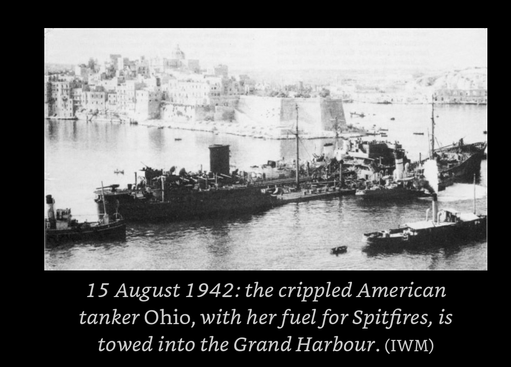SS Ohio at Valletta harbour