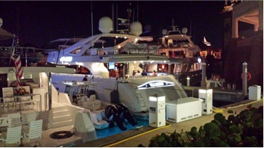 Yachts in the marina