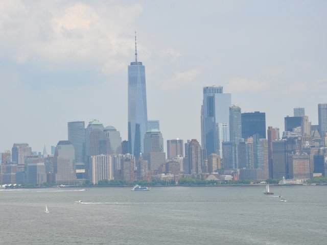 The ferry back to Manhattan
