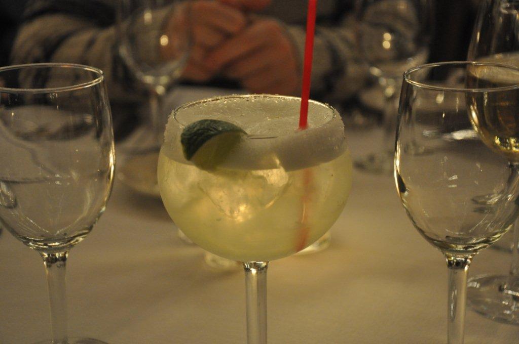A cocktail at the Water Club