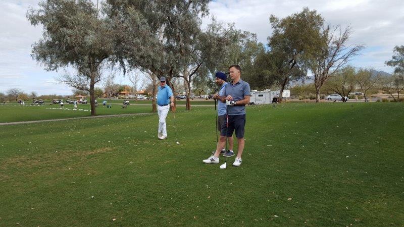 Golfers at Las Sendas