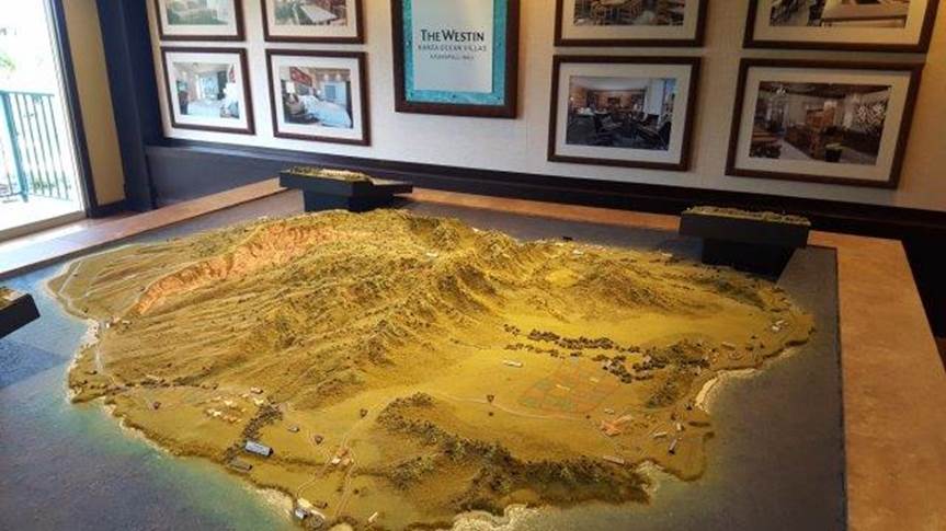 A contour map of Kauai island