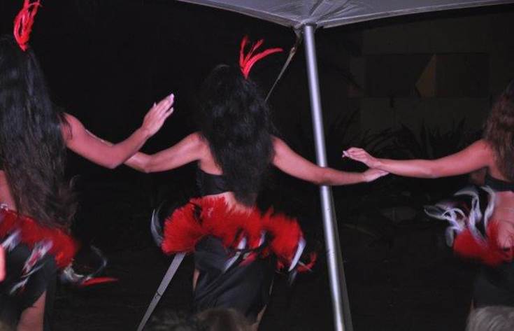 Haka performance at the Lu'au