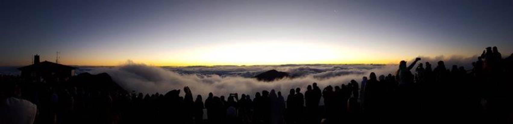 Waiting for sunrise on Haleakala