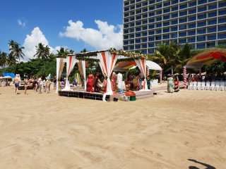 The wedding on the beach
